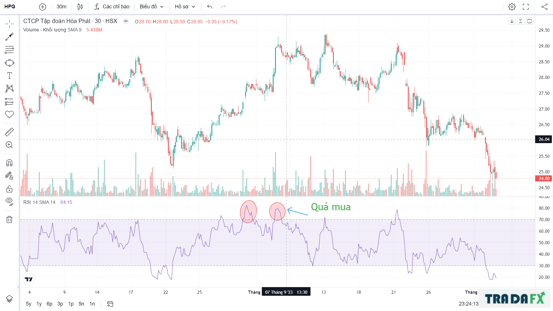 Chỉ báo RSI là gì? Cách sử dụng chỉ báo RSI hiệu quả. 10 RSI1